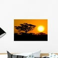 thumbnail image 1 of African Sunset Savannah Kenya Wall Mural Decal Sticker, Wallmonkeys Peel & Stick Vinyl Graphic (18 in W x 12 in H), 1 of 4