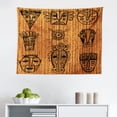 thumbnail image 1 of African Tapestry, Abstract West Folk Art Forms Unique Lines Print, Fabric Wall Hanging Decor for Bedroom Living Room Dorm, 2 Sizes, Multicolor, by Ambesonne, 1 of 1