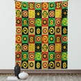 thumbnail image 1 of African Tapestry, Tribal Abstract Figures Design with Trippy Shapes Culture Hieroglyph Artsy Print, Wall Hanging for Bedroom Living Room Dorm Decor, 40W X 60L Inches, Multicolor, by Ambesonne, 1 of 5