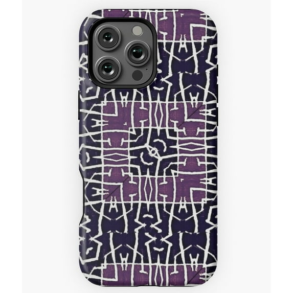 African Textile Pattern Kente Phone Case for iPhone 16 15 14 13 12 11 Pro Max