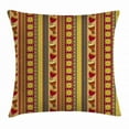 thumbnail image 1 of African Throw Pillow Cushion Cover, Oriental Djembe Drums Music Culture in Africa Theme Geometric Chevrons Triangles, Decorative Square Accent Pillow Case, 18 X 18 Inches, Multicolor, by Ambesonne, 1 of 2