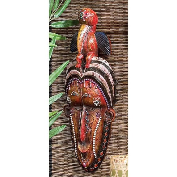 African Toucan Wildlife Tribal Masks Wall Decor
