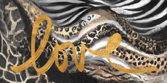 African Touch Love Canvas Art - Patricia Pinto (24X48)
