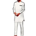 thumbnail image 1 of African Traditional Clothes for Men Dashiki Suits 2 pcs set African Mens Wedding Party Clothing Long Sleeve Nigerian Clothes, 1 of 5