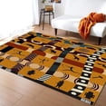 thumbnail image 1 of African Tribal Culture Elephant Giraffe Area Rugs Archery Villain Sun Symbol Rug Non Slip Backing Easy Can be Washed Living Room Bedroom Home Office 3x5 Small Carpet Non-slip Washable, 1 of 5