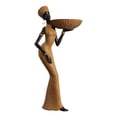 thumbnail image 1 of African Tribal Lady Statue Resin Ornament Hand Crafted Decorative Collectible Art Piece for Family and Friends Multipurpose D, 1 of 8