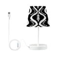 thumbnail image 1 of African Tribal Lines and Dots Desk Lamp LED Table Nightstand Lamps with 3 Color Temperatures for Home Bedroom Living Room Decor 8x12, 1 of 8