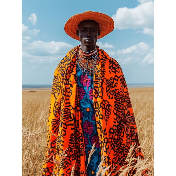 African Tribal Pattern Canvas Wall Art Suitable for Living RoomHallway and Dining Room Decoration.