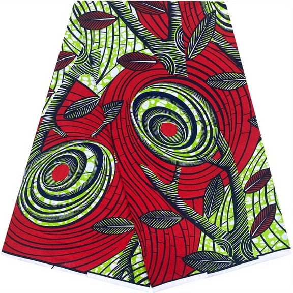 African Tribal Print Fabric 6 Yards Daily Use Colorful Ankara Textile for Sewing Clothing Home Decor DIY Craft Handmade Projects Fashion Material for Adults Cultural Style