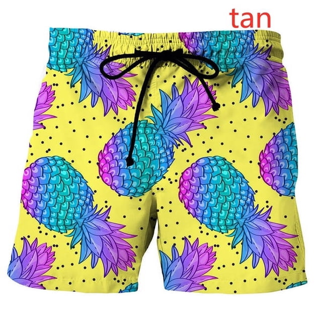 Totem Mask Pattern Print Men's Shorts