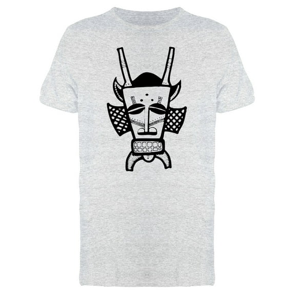 African Tribe Mask Black Color Tee Men's -Image by Shutterstock