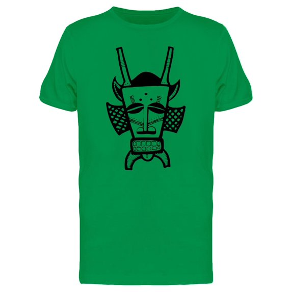 African Tribe Mask Black Color Tee Men's -Image by Shutterstock