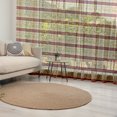 thumbnail image 1 of African Tulle Curtains with Rod Pocket, Native Indigenous People Different Poses Culture Borders, Sheer Drape for Wedding Party 2 Panels, 7 Sizes, Ruby Peach Black, by Ambesonne, 1 of 3