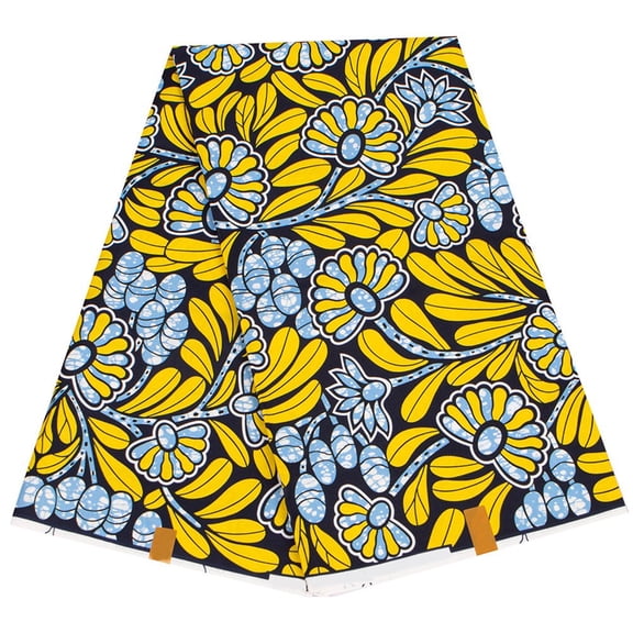 African Wax Dyed Fabric High Quality Batik Print Gold Wax Soft Pagne Nigeria Ankara Wax Fabric For Women Party Dress