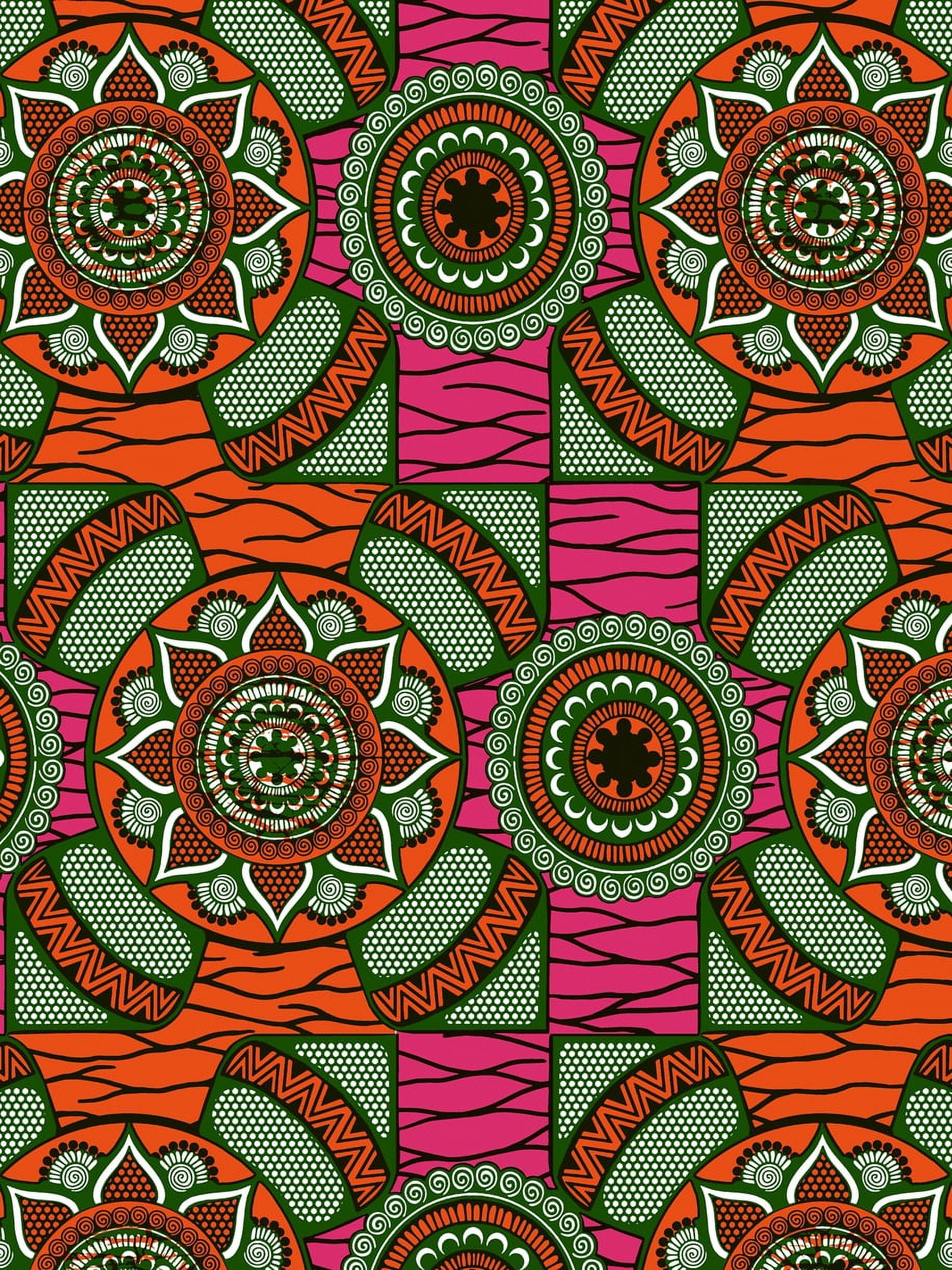 African Wax Prints Fabrics. Uniwax 100 cotton, 6 yards real authentic