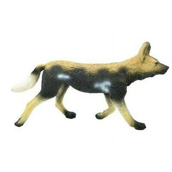 African Wild Dog, Museum Quality Plastic Animal, Educational, Realistic Hand Painted Figure, Lifelike Model, Figurine, Replica, Gift, 4 1/2" M139 B627