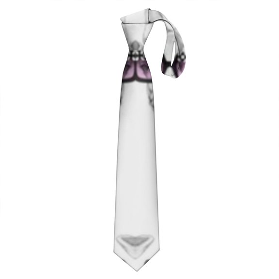 African Wildlife Giraffe Skin Texture Tie - Elegant Satin Men's Necktie for Business, Weddings & Gifting - Neutral Brown Wrinkle-Resistant Classic Tie (58.3")