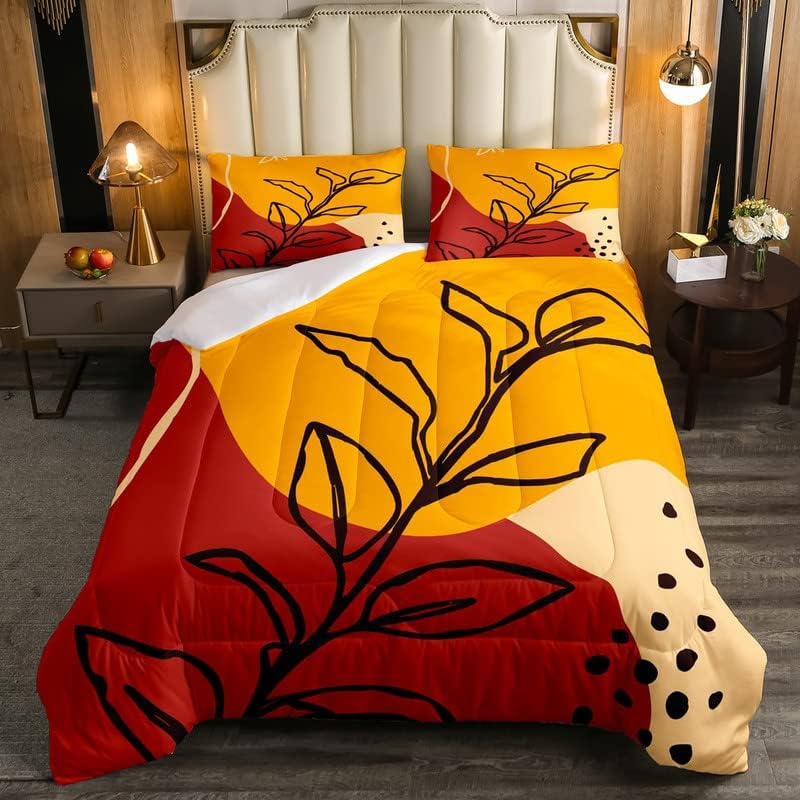 African Woman Comforter Set Red Green Gold Sexy Kiss Lipstick Bedding