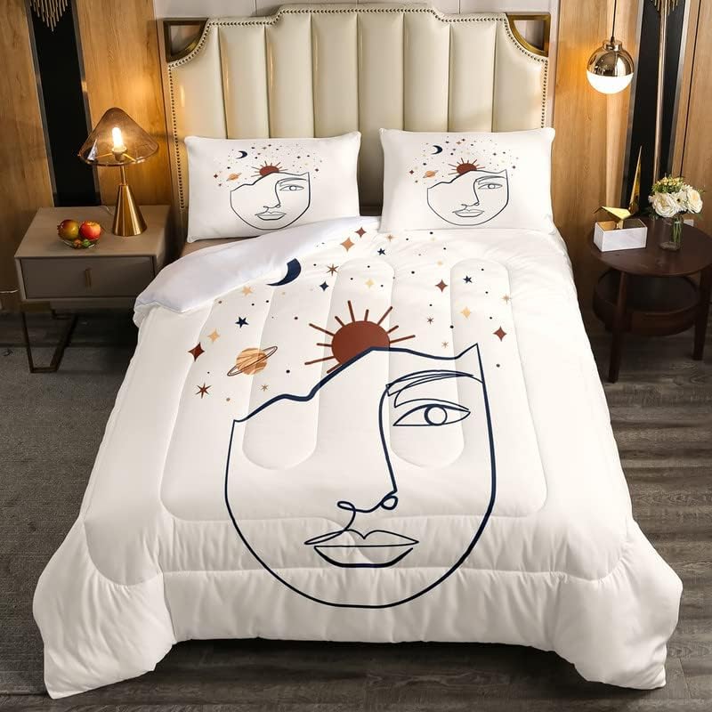 African Woman Comforter Set Red Green Gold Sexy Kiss Lipstick Bedding