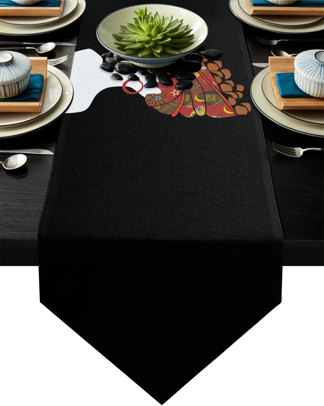 African Woman Ethnic Table Runners For Wedding Party Decoration Modern