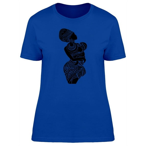 African Woman Holding Her Baby T-Shirt Women -Image by Shutterstock, Female XX-Large