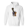 thumbnail image 1 of African Woman Playing Drums Hoodie Women -Image by Shutterstock, Female Small, 1 of 4