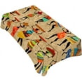 thumbnail image 1 of African Woman Tablecloth 60x84 Inch Rectangular Grunge African Woman Dancer Oblong Table Cloth Kitchen Table Decorations for Home Dinner Party, 1 of 6