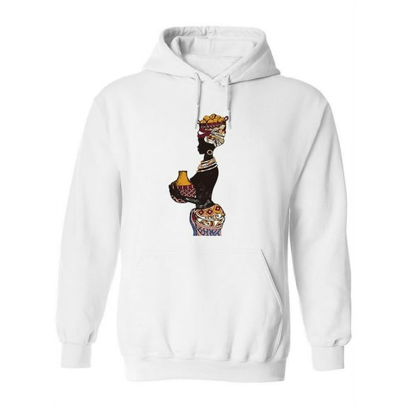 African Woman With A Vessel Hoodie Women -Image by Shutterstock, Female Large