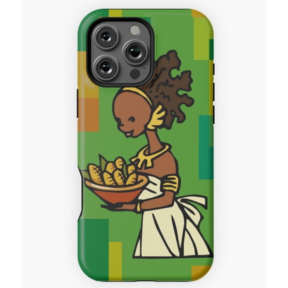 African Woman with Bowl of Corn Phone Case for iPhone 16 15 14 13 12 11 Pro Max