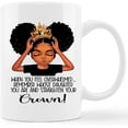 thumbnail image 1 of African Women Girl American With Crown Coffee Mug Cup Coffee Mug Cup,Daughter Gifts, Daughter Birthday Gift Ceramic Mug-11oz Coffee Milk Tea Mug Cup,Christmas Meaningful Gifts From Dad Mom, 1 of 5