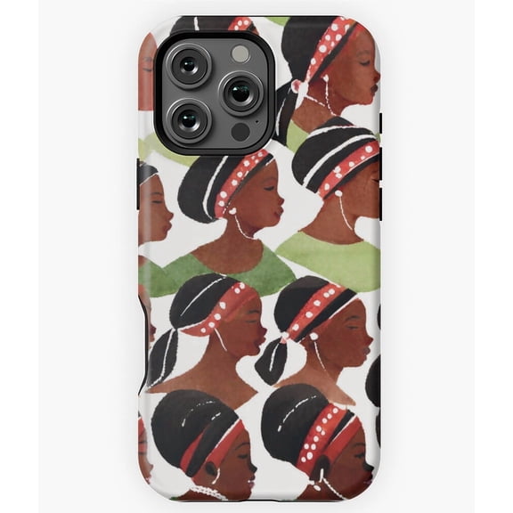 African Women Sisterhood Design Phone Case for iPhone 16 15 14 13 12 11 Pro Max