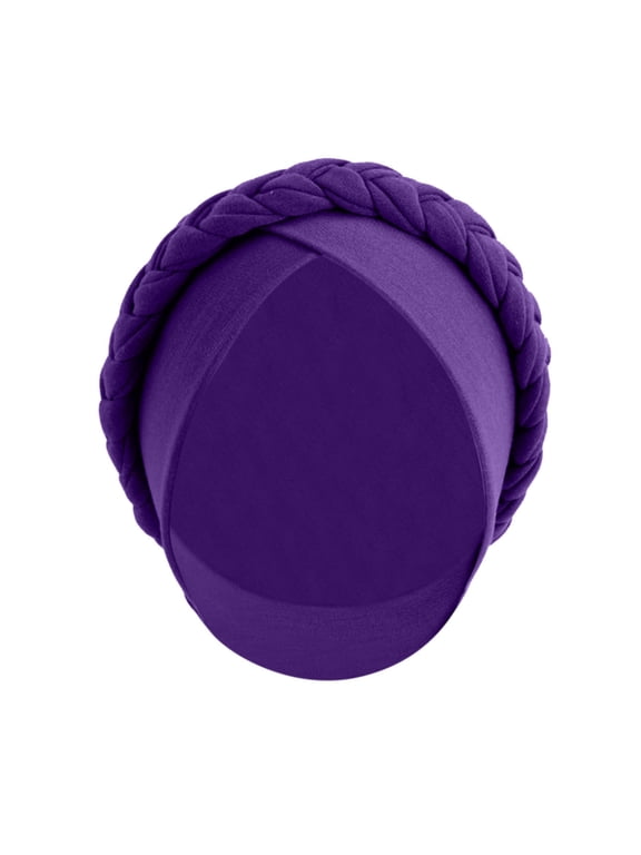 African Women Turban Caps Pre-Tied Double Twisted Braid Hair Cover Wrap Hat Beanie Twist Headscarf Chemo Cancer Cap Headwraps for Women