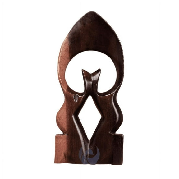 African Wooden Sculpture Unity and Love Wooden Sculpture Anniversary Gift for Couple Valentines Day Home Decor