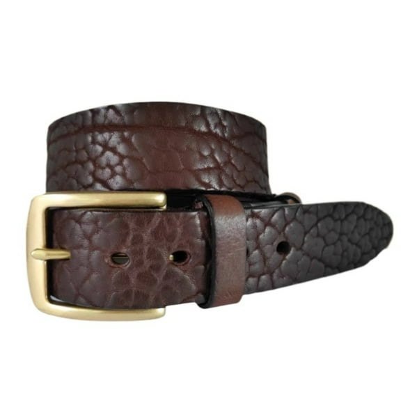African bison leather first layer cowhide men's genuine leather belt versatile pants copper buckle belt trendy men factory wholesale