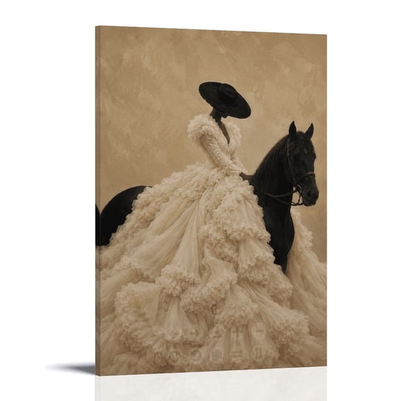 African-centric Horse Rider Poster Wall Art Canvas Aesthetic Music And Movies Decorative Painting for Living Room Bed Room