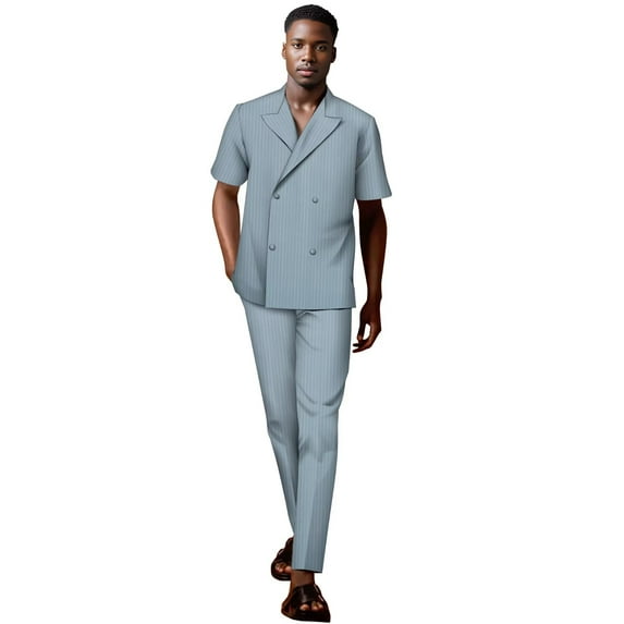 African clothing for Men long sleeve tops and pant suit set party wedding clothes