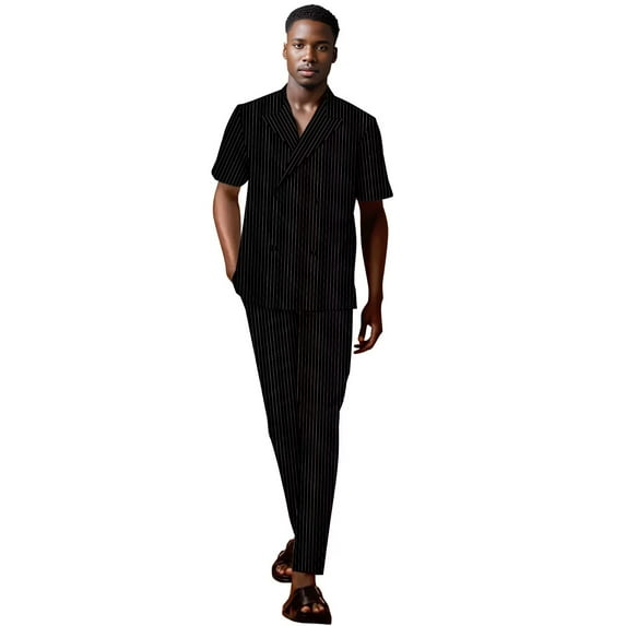 African clothing for Men long sleeve tops and pant suit set party wedding clothes