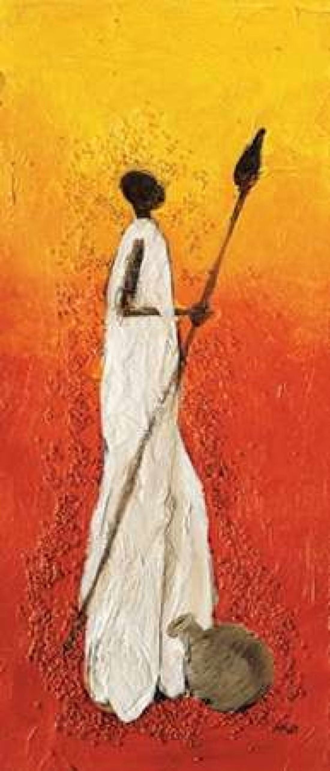 African fighter 1-3 Canvas Art - Hedy (10 x 20)