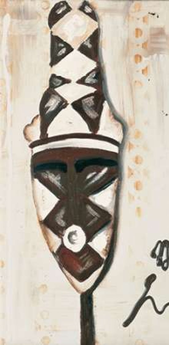 African influence I Canvas Art - O Elki (24 x 48)