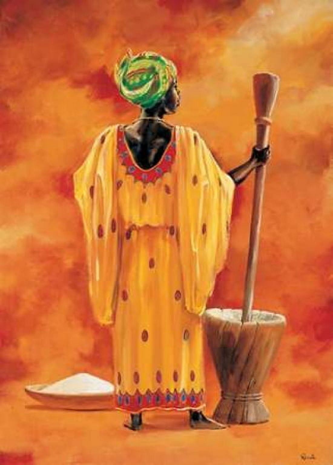 African lady 2-3 Canvas Art - Renee (20 x 28)