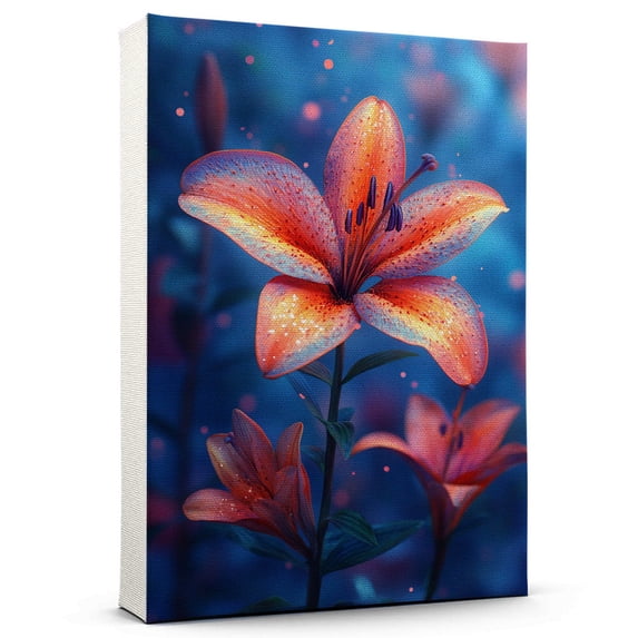 African lily Flower Canvas Wall Art 8x12 inches - Classic Botanical ...