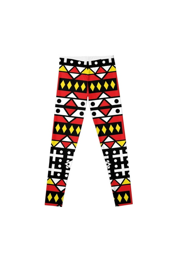 African pattern wax design Kizomba Samakaka Ankara print Angola Leggings leggings women gym yoga pants? Yoga leggings