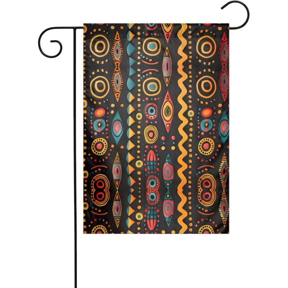 African tribal ethnic patterns Pattern Decoration Garden Flag 12x18in for a Fashionable Outdoor Environment