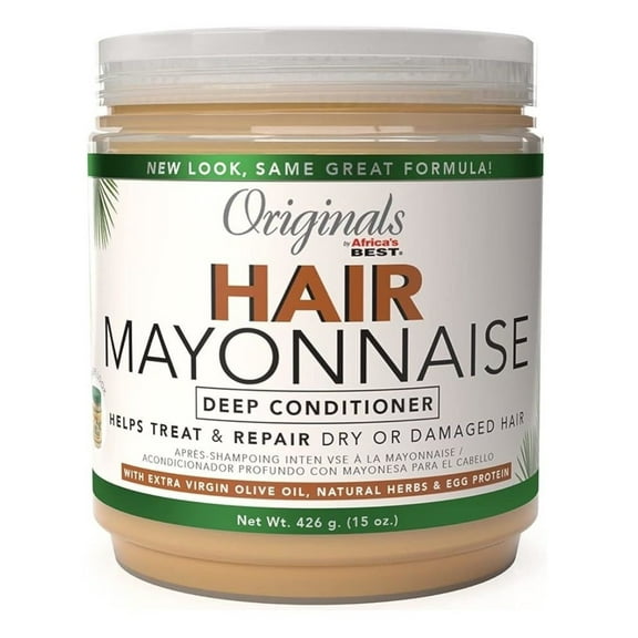 Africas Best Orig Hair Mayo Deep Conditioner 15oz Jar (Pack of 3)