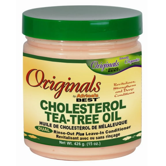 Africas Best Originals Cholestrol Teatree 15oz Jar (Pack of 2)