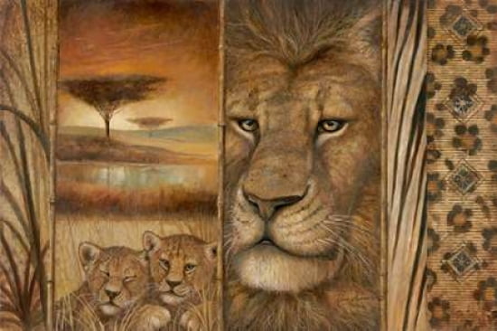 Africas Tapestry Canvas Art - Ruane Manning (24 x 36)