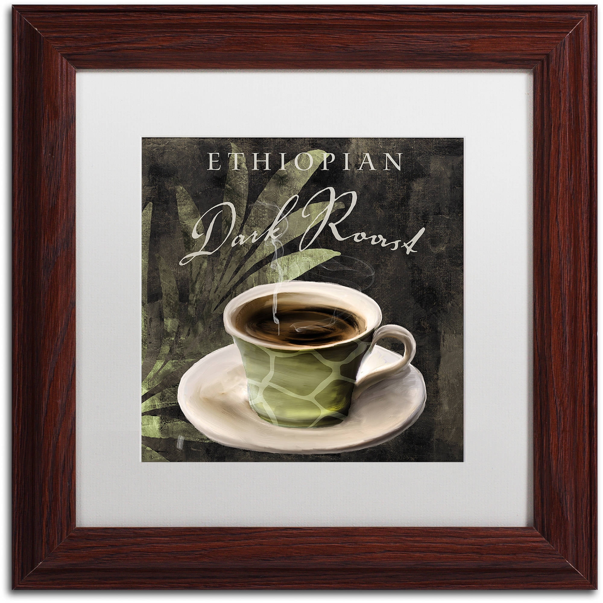 "Afrikan Coffee III" Canvas Art by Color Bakery White Matte, Wood Frame