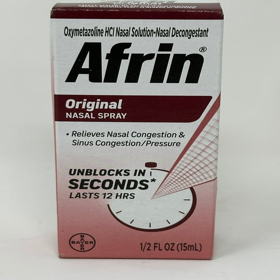 Afrin 12Hr Allergy Sinus Congestion Relief Nasal Sprays, 0.5 oz, 6-Pack