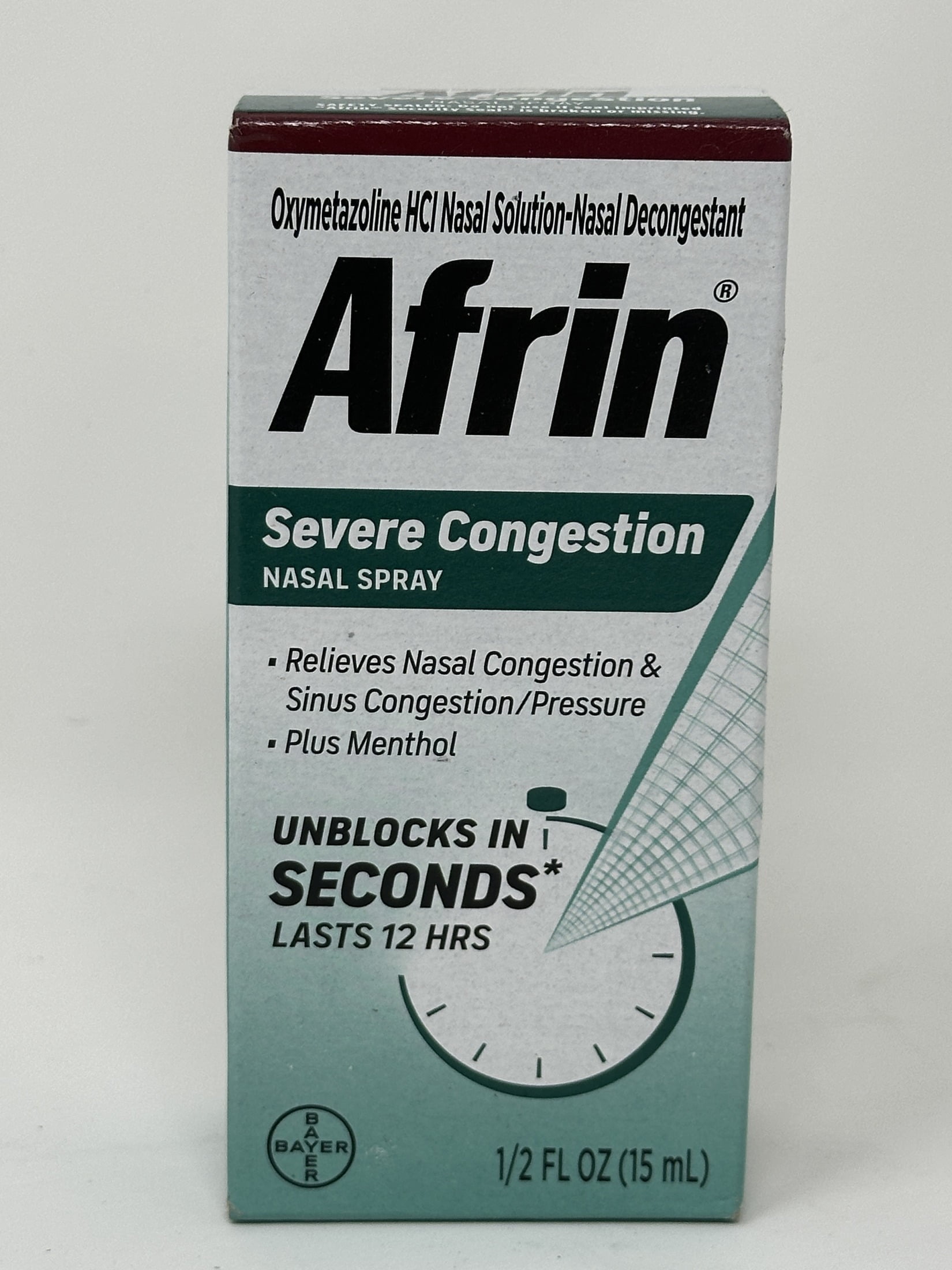 Afrin Nasal Spray Severe Congestion 15 mL (Pack of 6)