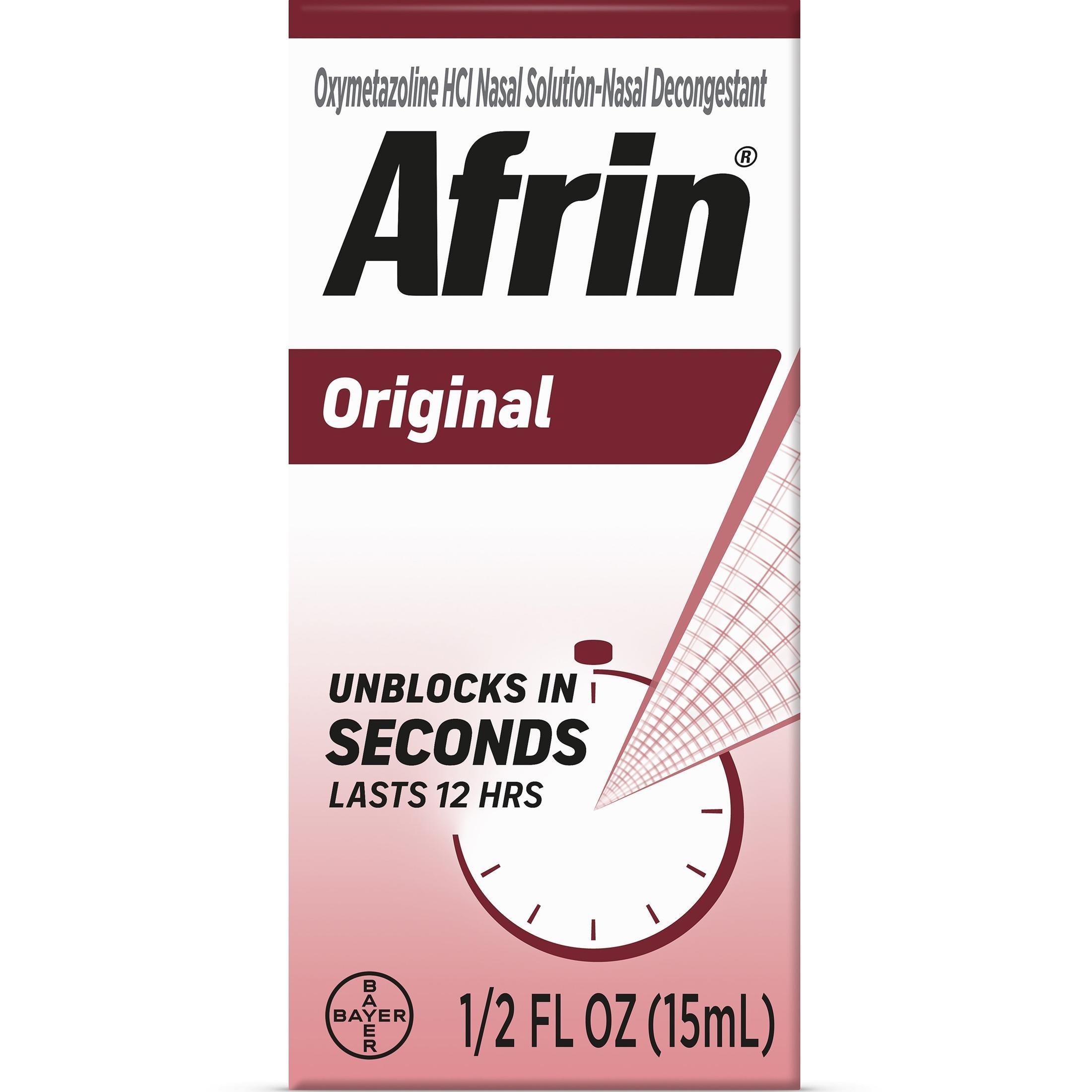 Afrin Original 12 Hour Nasal Congestion Relief Spray 30 ml